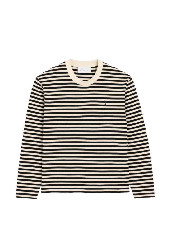 26FW 아미 반팔 티셔츠 UTS414 JE0241044 Black ivory