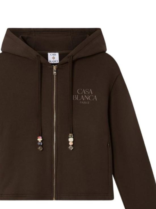 26FW 카사블랑카 후드 티셔츠 WPF26JTP52601 BROWN - CASABLANCA