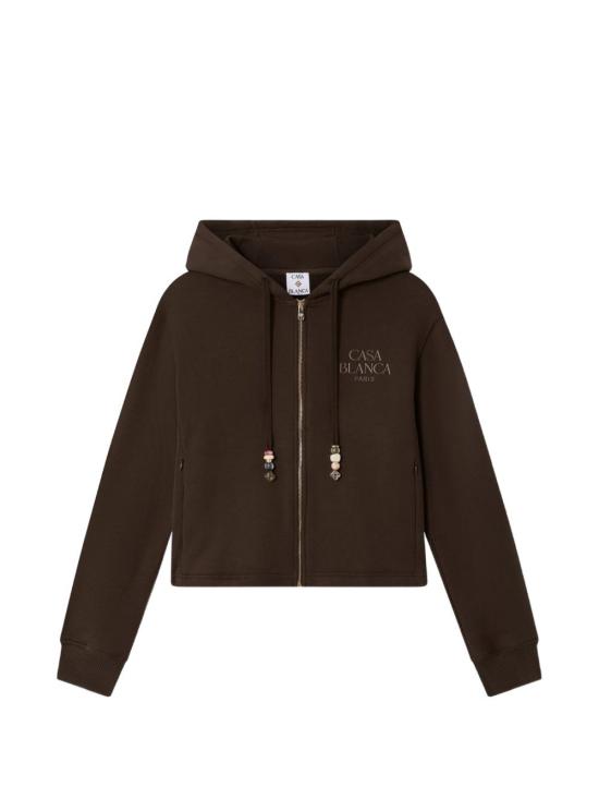 26FW 카사블랑카 후드 티셔츠 WPF26JTP52601 BROWN