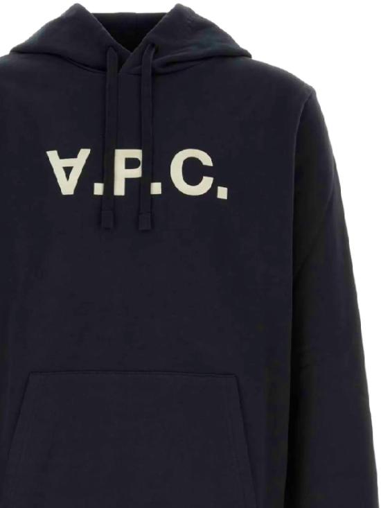 26FW 아페쎄 긴팔 티셔츠 COHBNM37012 TIQ DARK NAVY ECRU - A.P.C.