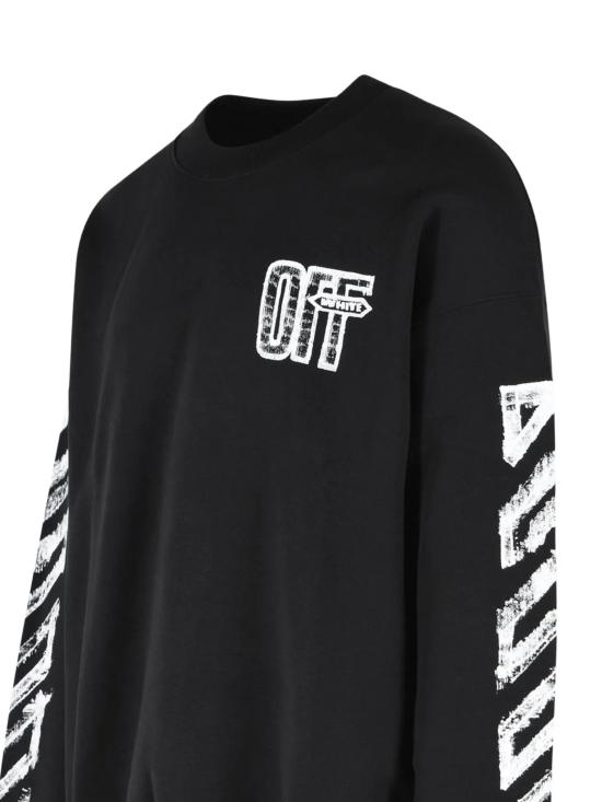 26FW 오프화이트 긴팔 티셔츠 44MBA054F26F007 001 Black - OFF WHITE