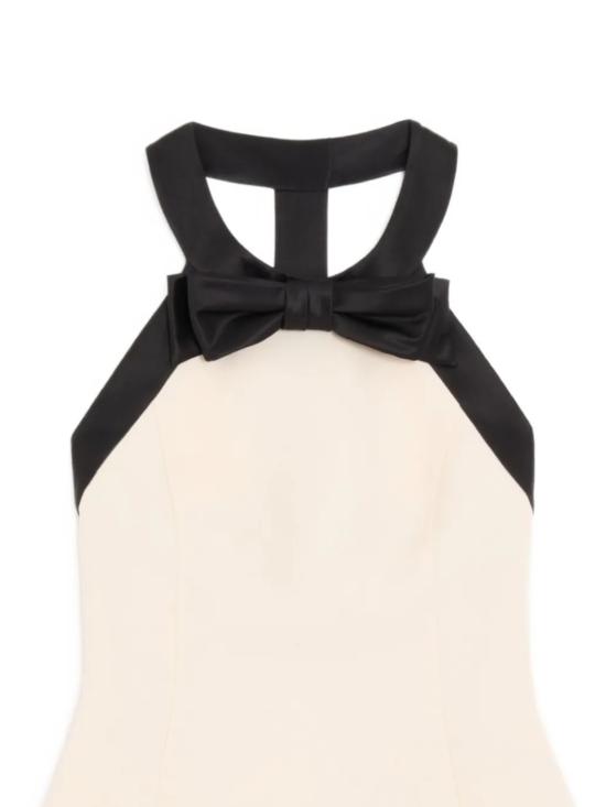 26FW 발렌티노 PAP 미디 원피스 9B3VAKH4 1CF9Z7 VANIGLIA NERO - VALENTINO PAP
