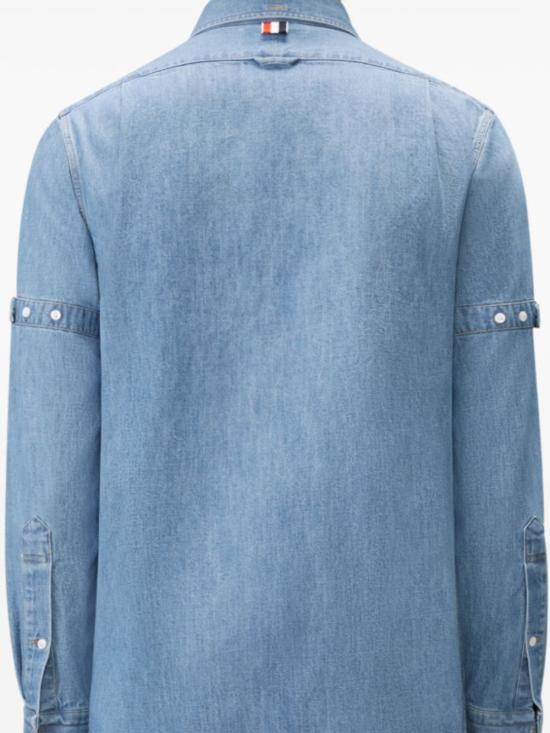 26FW 톰브라운 데님 셔츠 MWL412O F1210480 Light Blue - THOM BROWNE