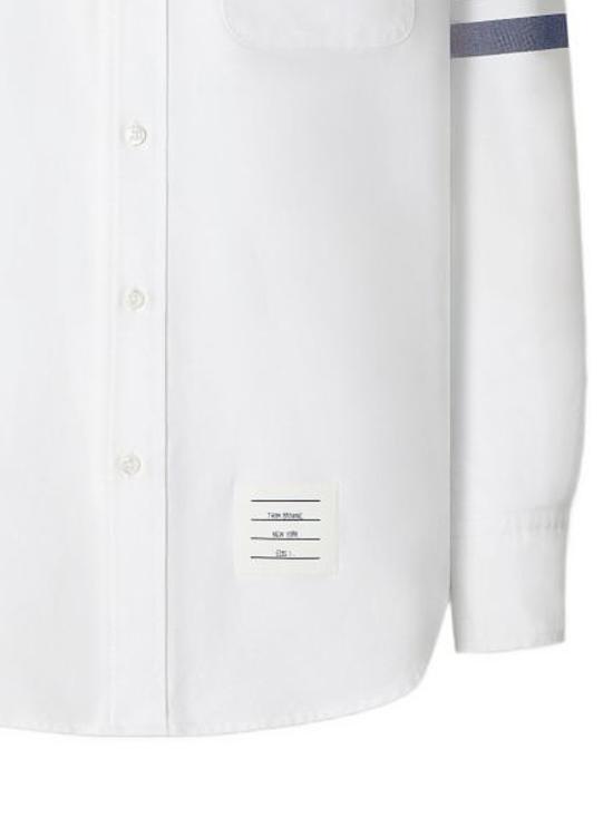 26FW 톰브라운 긴팔 셔츠 MWL272A F1211104 White navy - THOM BROWNE