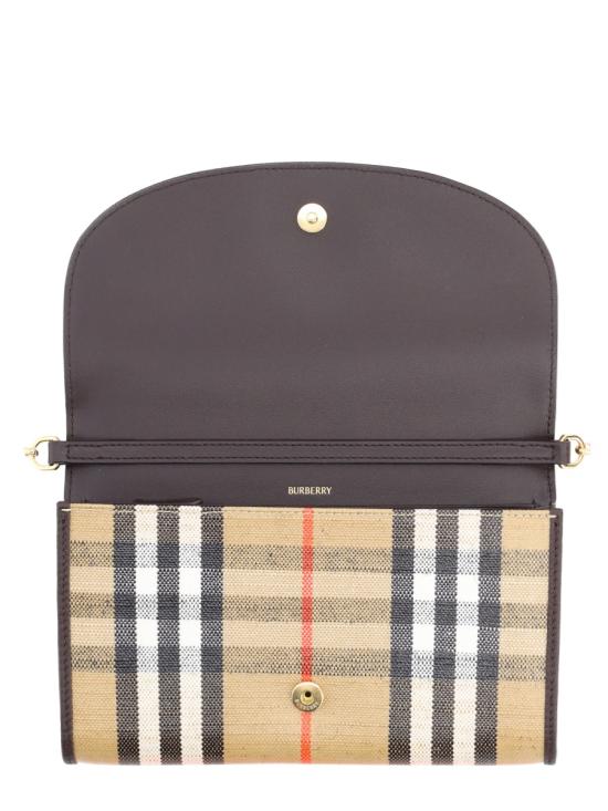 25FW 버버리 하이랜드 체인 스트랩 월렛 8112274B9368 BEIGE - BURBERRY