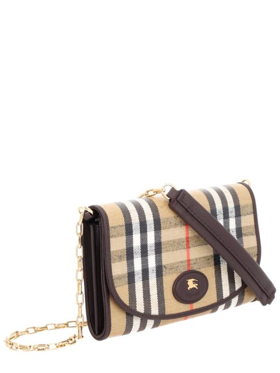 25FW 버버리 하이랜드 체인 스트랩 월렛 8112274B9368 BEIGE - BURBERRY