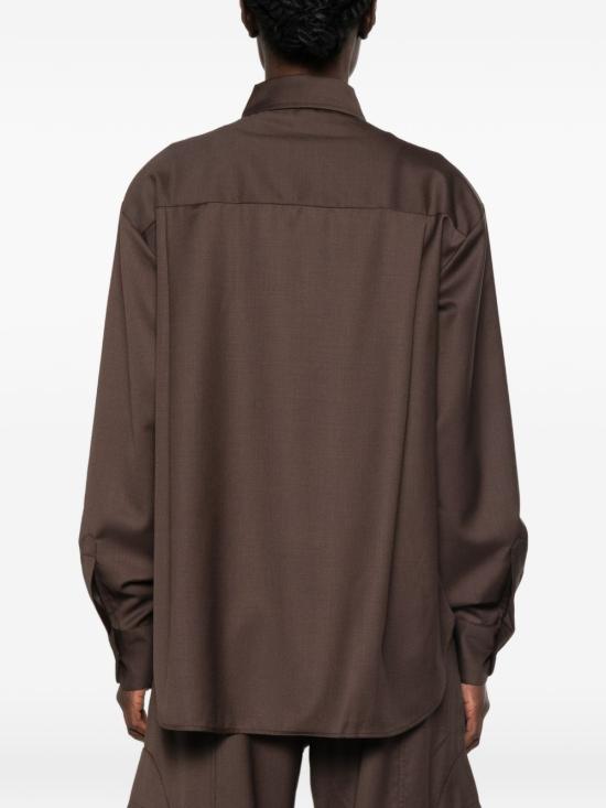 26FW 더프랭키샵 셔츠 CHFS22839200 BROWN - THE FRANKIE SHOP