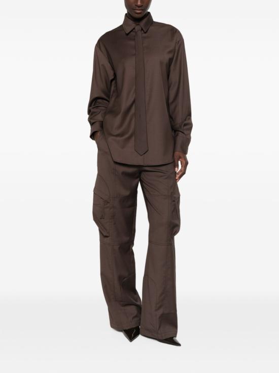 26FW 더프랭키샵 셔츠 CHFS22839200 BROWN - THE FRANKIE SHOP