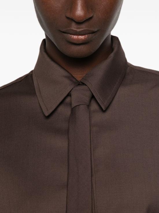 26FW 더프랭키샵 셔츠 CHFS22839200 BROWN - THE FRANKIE SHOP