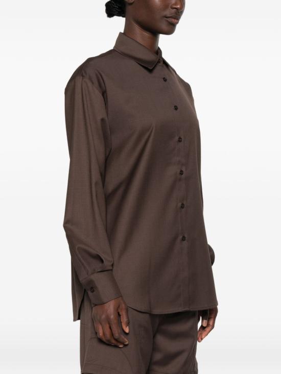 26FW 더프랭키샵 셔츠 CHFS22839200 BROWN - THE FRANKIE SHOP