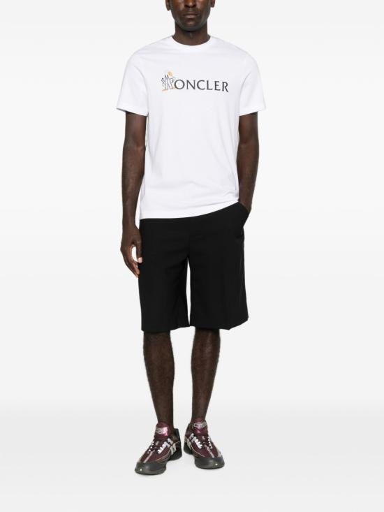 26FW 몽클레어 몽덕 로고 코튼 티셔츠 L20918C00033 89B8U00A WHITE - MONCLER