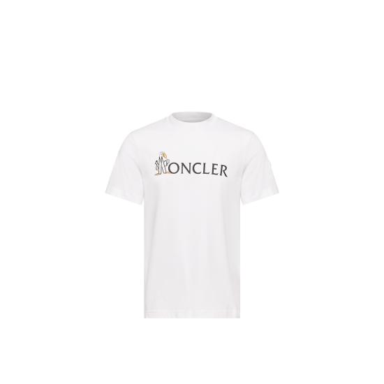 26FW 몽클레어 반팔 티셔츠 L20918C00033 89B8U00A White