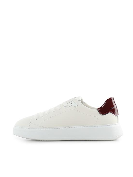 26FW 필립모델 스니커즈 BTLU V020 White bordeaux - PHILIPPE MODEL