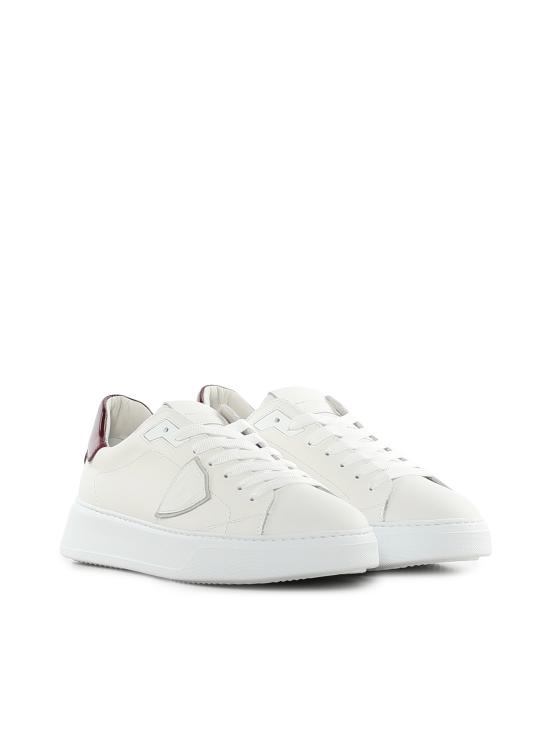 26FW 필립모델 스니커즈 BTLU V020 White bordeaux - PHILIPPE MODEL