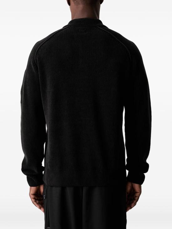 26FW 씨피 컴퍼니 폴로 티셔츠 21CMKN198A005558G 999 Black - C.P. COMPANY