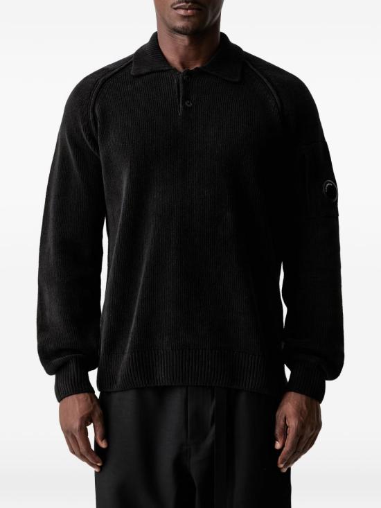 26FW 씨피 컴퍼니 폴로 티셔츠 21CMKN198A005558G 999 Black