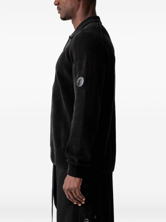 26FW 씨피 컴퍼니 폴로 티셔츠 21CMKN198A005558G 999 Black - C.P. COMPANY