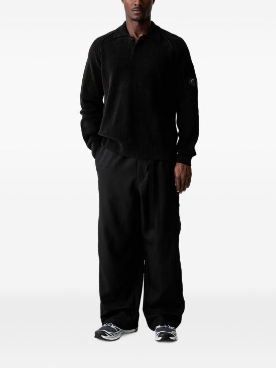 26FW 씨피 컴퍼니 폴로 티셔츠 21CMKN198A005558G 999 Black - C.P. COMPANY