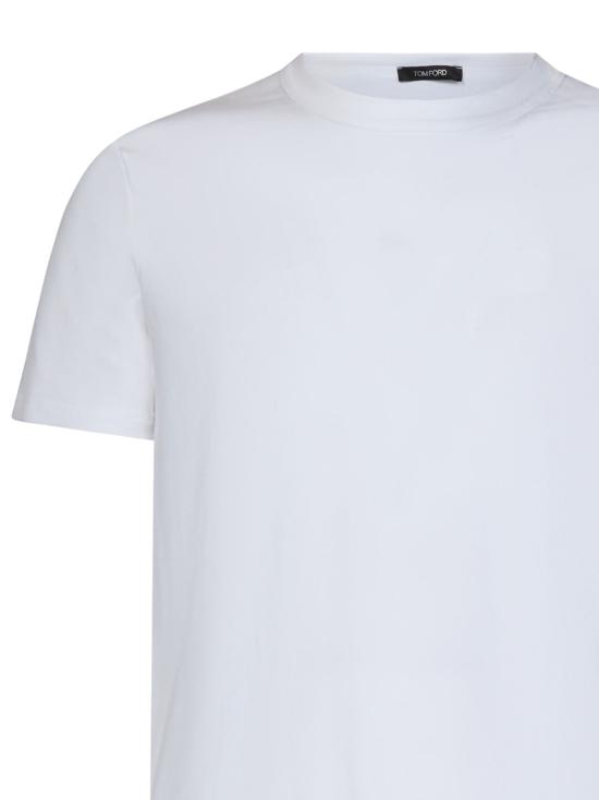  톰포드 코튼 크루넥 언더웨어 티셔츠 T4M081040 100 White - TOMFORD