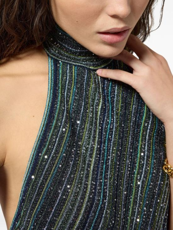 26FW 미소니 미디 원피스 DS26WG2BBK01J8 S616T Green - MISSONI