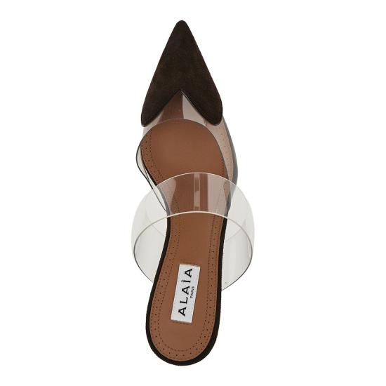 26FW 알라이아 힐/펌프스 AA3M3013CK318 Brown - ALAIA