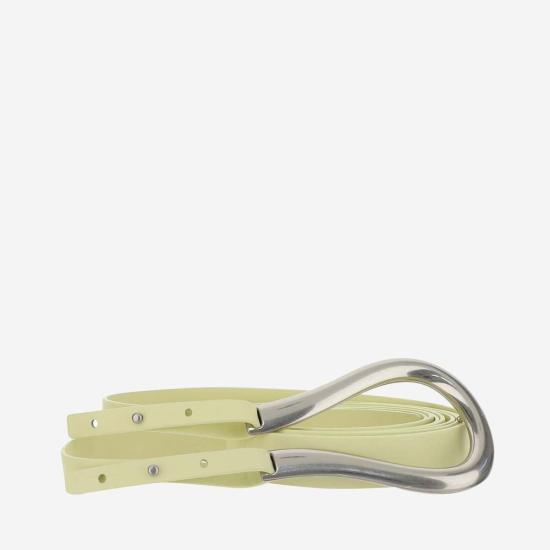  보테가베네타 벨트 보테가 베네타 프렌치 카프 더블 스트랩  화이트 - BOTTEGA VENETA
