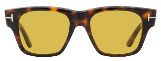  톰포드 안경 톰 포드 케인 02 스퀘어 선글라스 TF1280 53 E 53mm FT1280 블론드 하바나 - TOMFORD