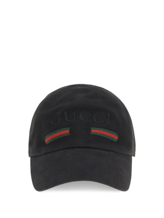  구찌 볼캡 코튼 베이스볼 캡 블랙 - GUCCI