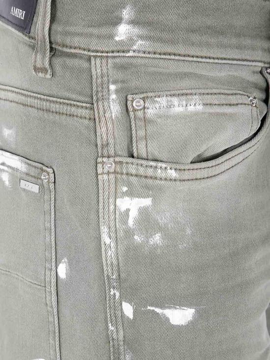 25FW 아미리 스트레이트 팬츠 AMDNSM1018OLIVE GREEN - AMIRI