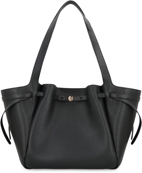  토리버치 토트백 로미 스무스 레더  블랙 - TORY BURCH