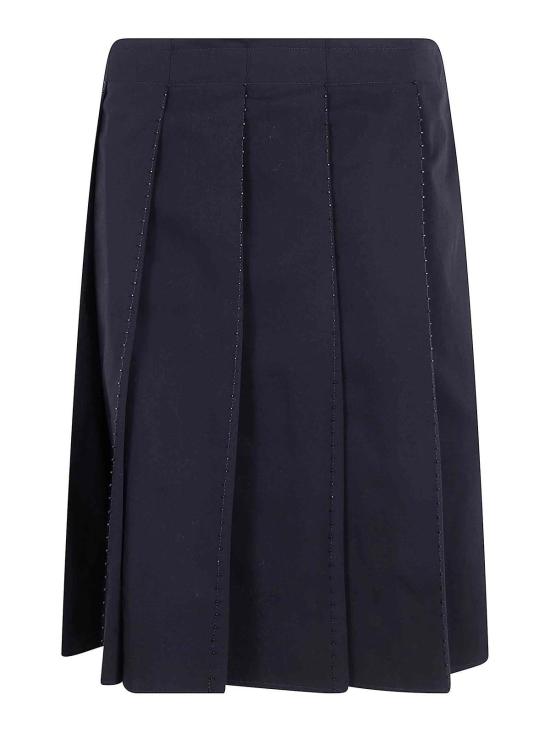 25FW 토템 미디 스커트 262WRB0402FB0490001 BLACK