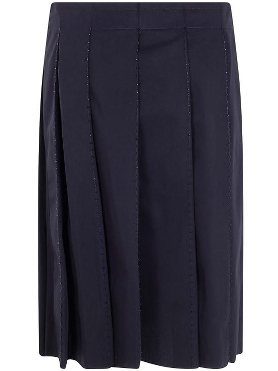 25FW 토템 미디 스커트 262WRB0402FB0490001 BLACK - TOTEME