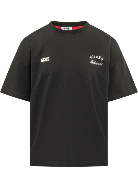 26FW 지씨디에스 반팔 티셔츠 Z0MLQC214J080 999R BLACK RED