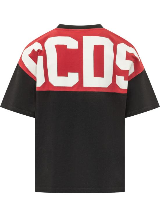 26FW 지씨디에스 반팔 티셔츠 Z0MLQC214J080 999R BLACK RED - GCDS