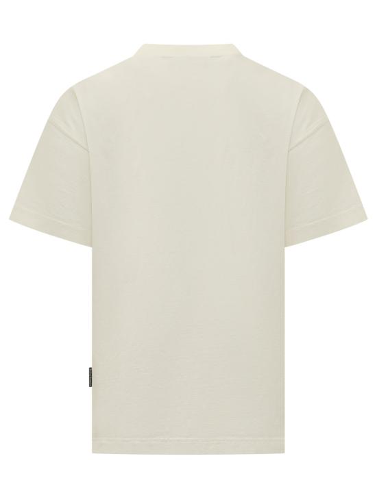 26FW 팜앤젤스 반팔 티셔츠 PAMAA01F26JR05 0310 OFF WHITE BLACK - PALM ANGELS