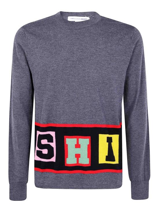 25FW 꼼데가르송 크루넥 스웨터 FPN0013 Grey