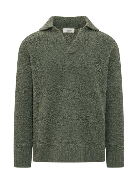 26FW 라니우스 폴로 티셔츠 F6LAMAKP037 082 VERDE MILITARE