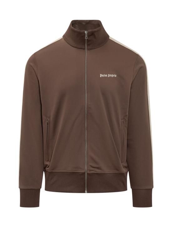 26FW 팜앤젤스 긴팔 티셔츠 PAMBD01F26FB01 6003 BROWN OFF WHITE