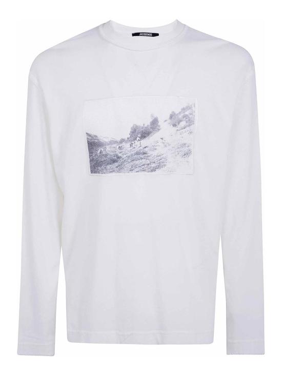 25FW 자크뮈스 반팔 티셔츠 26ETSM00596AJ002561NU Grey