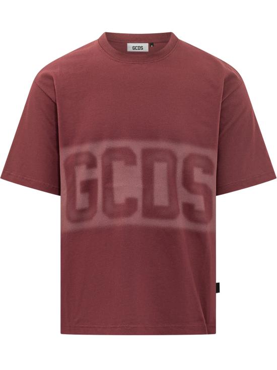 26FW 지씨디에스 반팔 티셔츠 C2MWQC225J079 480J TAWNY PORT BURGUNDY