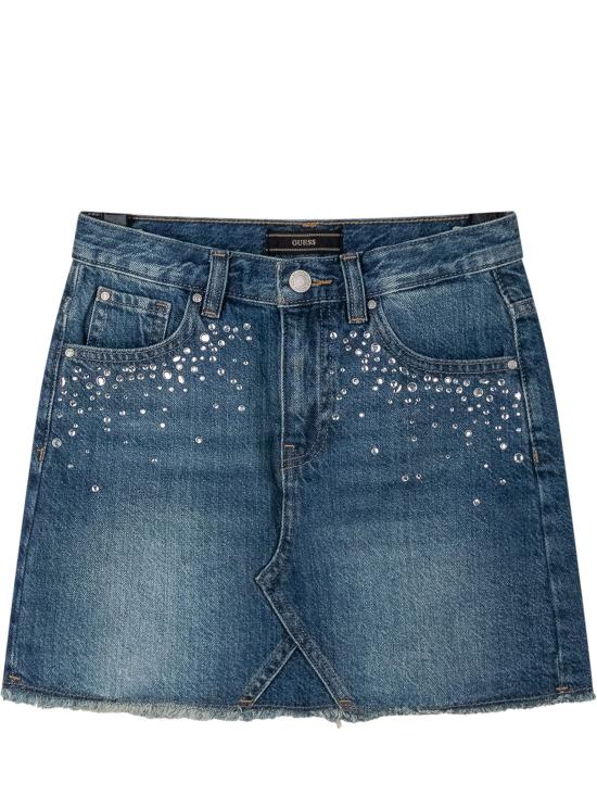 26FW [키즈] 게스 스커트 J6YD08D1165 DTYE DUSTY DEEP BLUE WASH