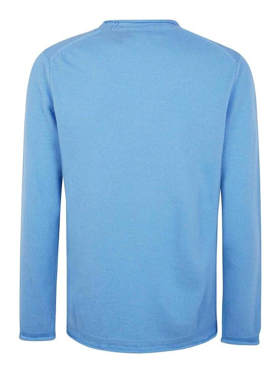 25FW 꼼데가르송 라운드 넥 울 스웨터 FPN0074 Blue - COMME DES GARCONS