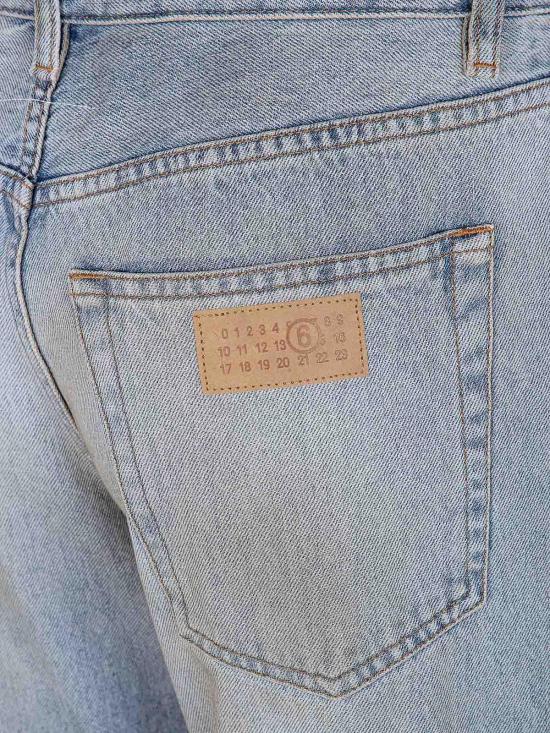 25FW MM6 메종마르지엘라 스트레이트 팬츠 S62LB0217M30055964 Blue - MM6 MAISON MARGIELA