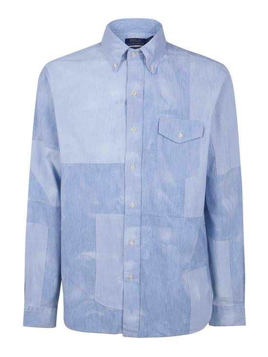 25FW 폴로 랄프로렌 긴팔 셔츠 710B14260001PIECED Blue