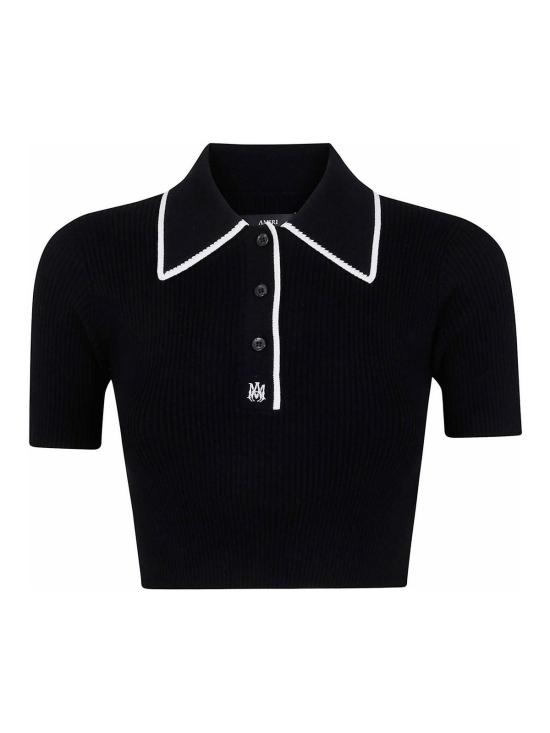 25FW 아미리 폴로 티셔츠 AWKNPO1028BLACK