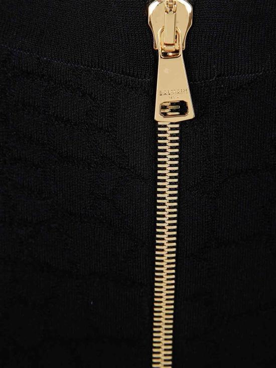 25FW 발망 미디 스커트 FF0LC290KJ140PA BLACK - BALMAIN