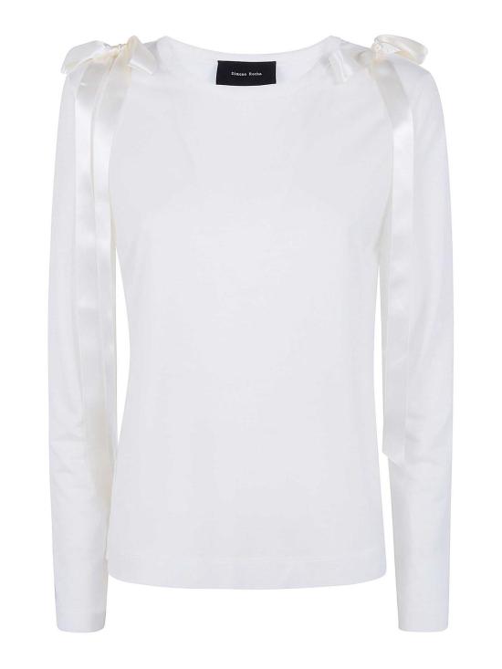 25FW 시몬로샤 반팔 티셔츠 53670571IVORY White