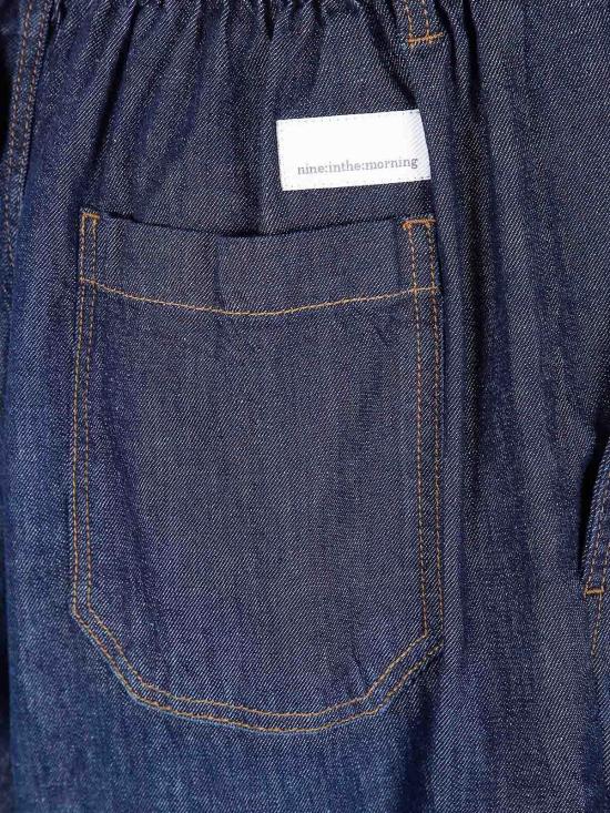 25FW 나인인더모닝 데님 숏팬츠 TT25S48MEDIUM BLUE - NINE IN THE MORNING