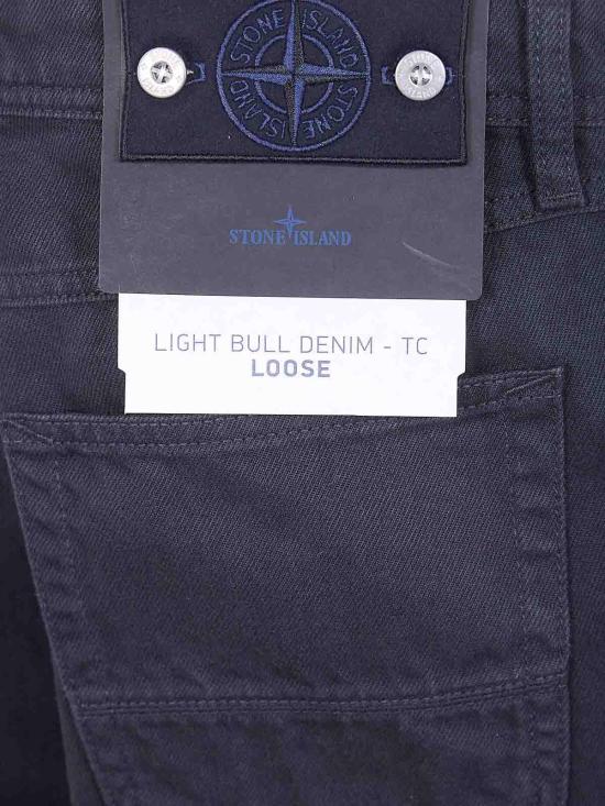 25FW 스톤 아일랜드 인디고 데님 로우 루즈핏 파이브 포켓 진 L1S14J100006S0J24V0029 BLACK - STONE ISLAND