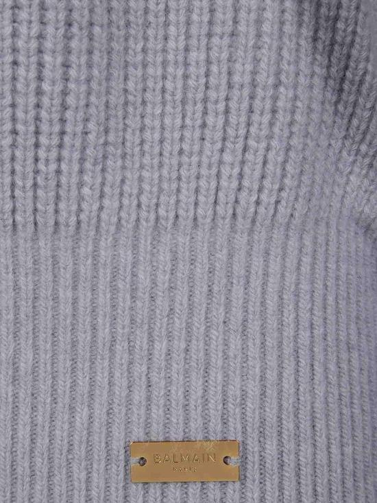 25FW 발망 탑 FF0KG025KJ229UB Grey - BALMAIN